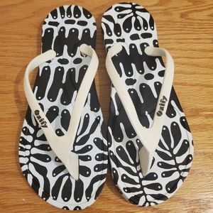 Women's designer flip flop sandals sz 6/7
